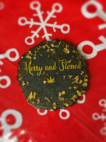 Merry and Stoned Coaster